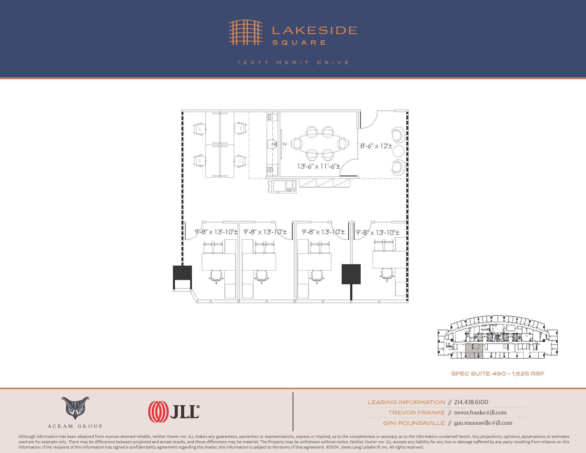 12377 Merit Dr, Dallas, TX à louer Plan d’étage– Image 1 sur 1
