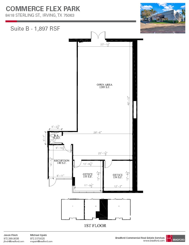 8422-8428 Sterling St, Irving, TX à louer Plan d’étage– Image 1 sur 1