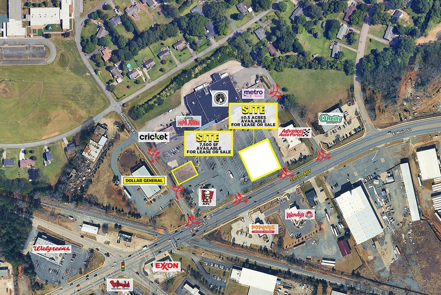 1347 E Main St, Rock Hill, SC à louer - Aérien – Image 2 sur 5