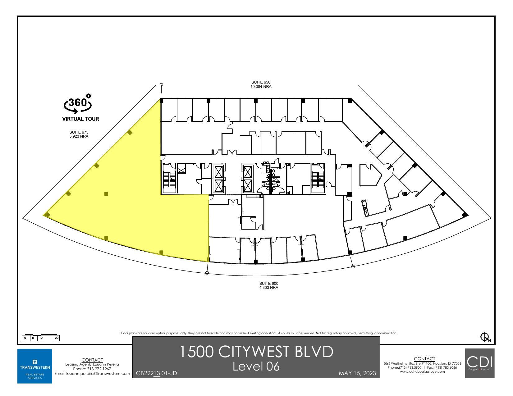 1500 Citywest Blvd, Houston, TX à louer Plan d’étage– Image 1 sur 1