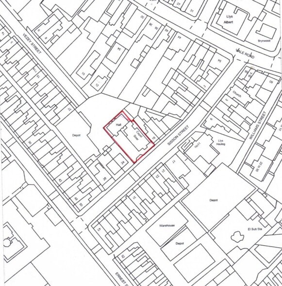 18 Sisson St, Rhyl à vendre - Plan de site – Image 3 sur 3