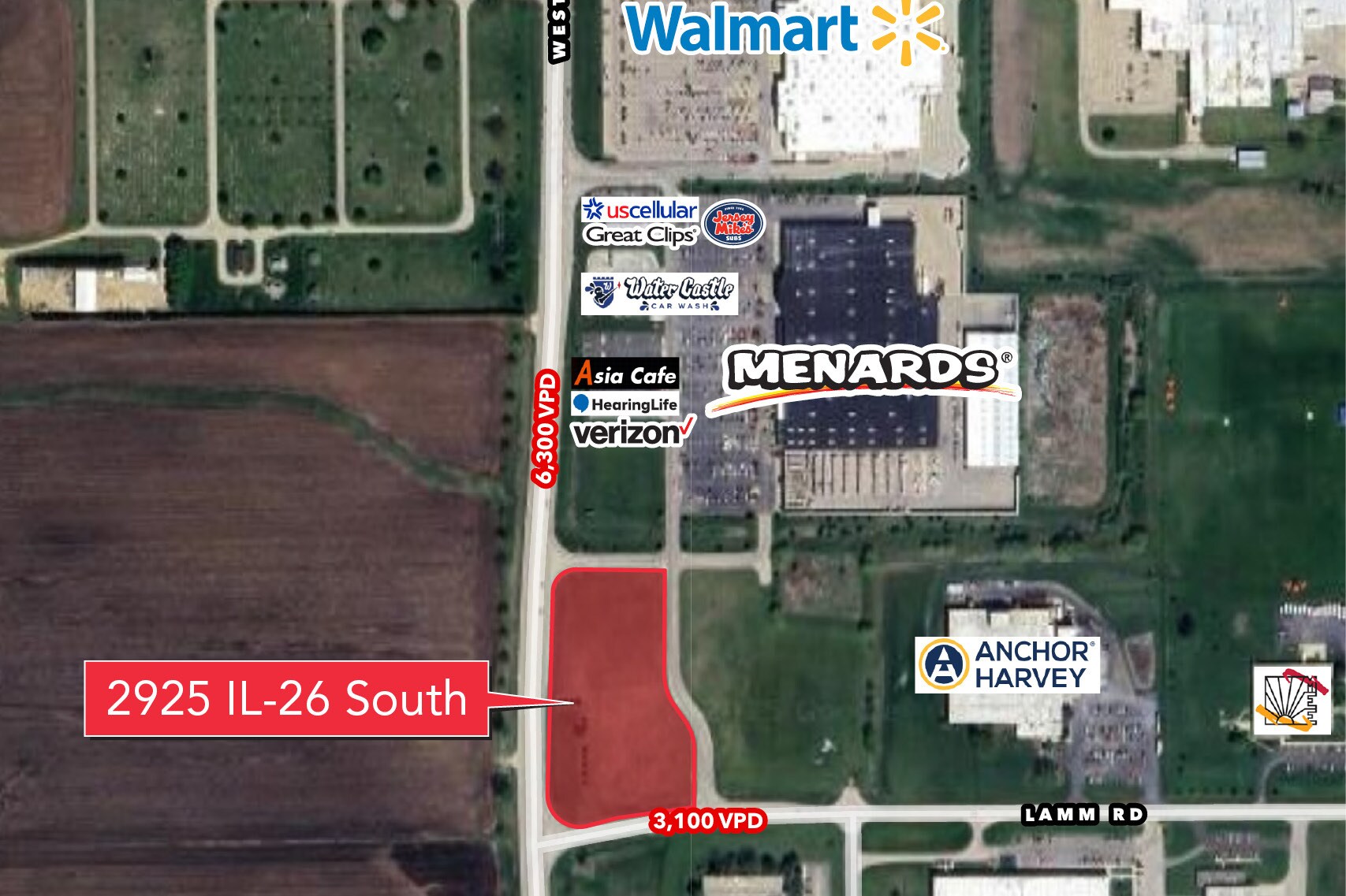 2925 Illinois Route 26 S, Freeport, IL à louer Aérien– Image 1 sur 2