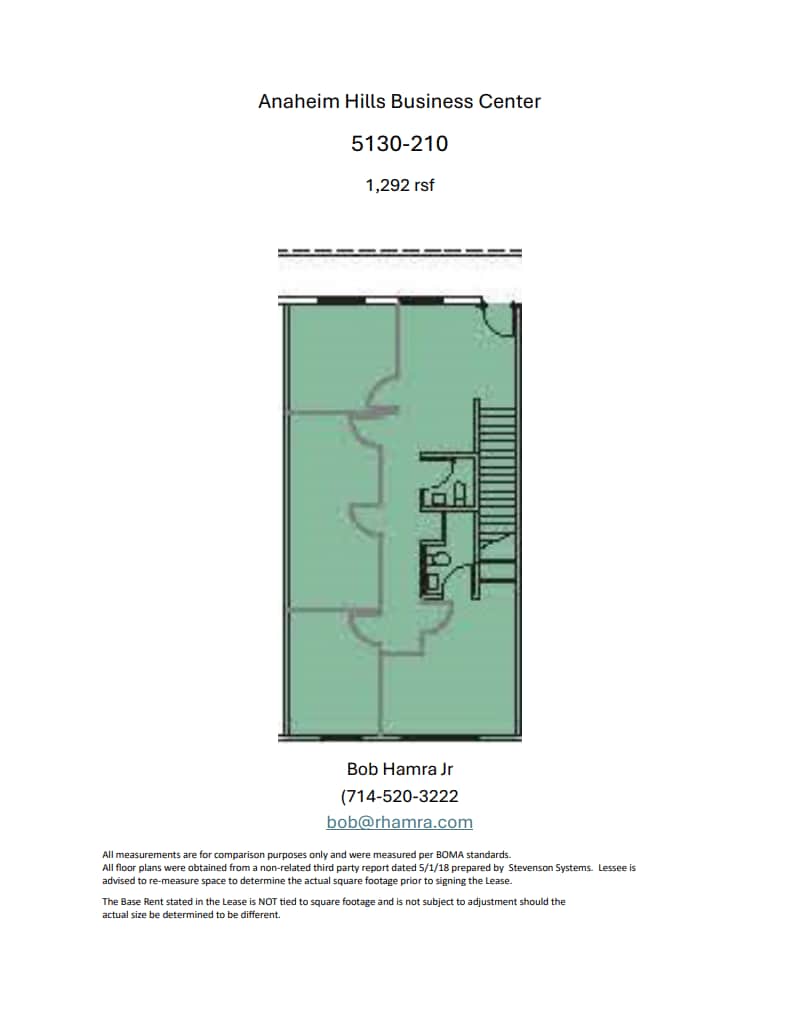 5100 E La Palma Ave, Anaheim, CA à louer Plan d’étage– Image 1 sur 1