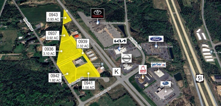Merrill Ave, Wausau, WI à vendre Aérien– Image 1 sur 2
