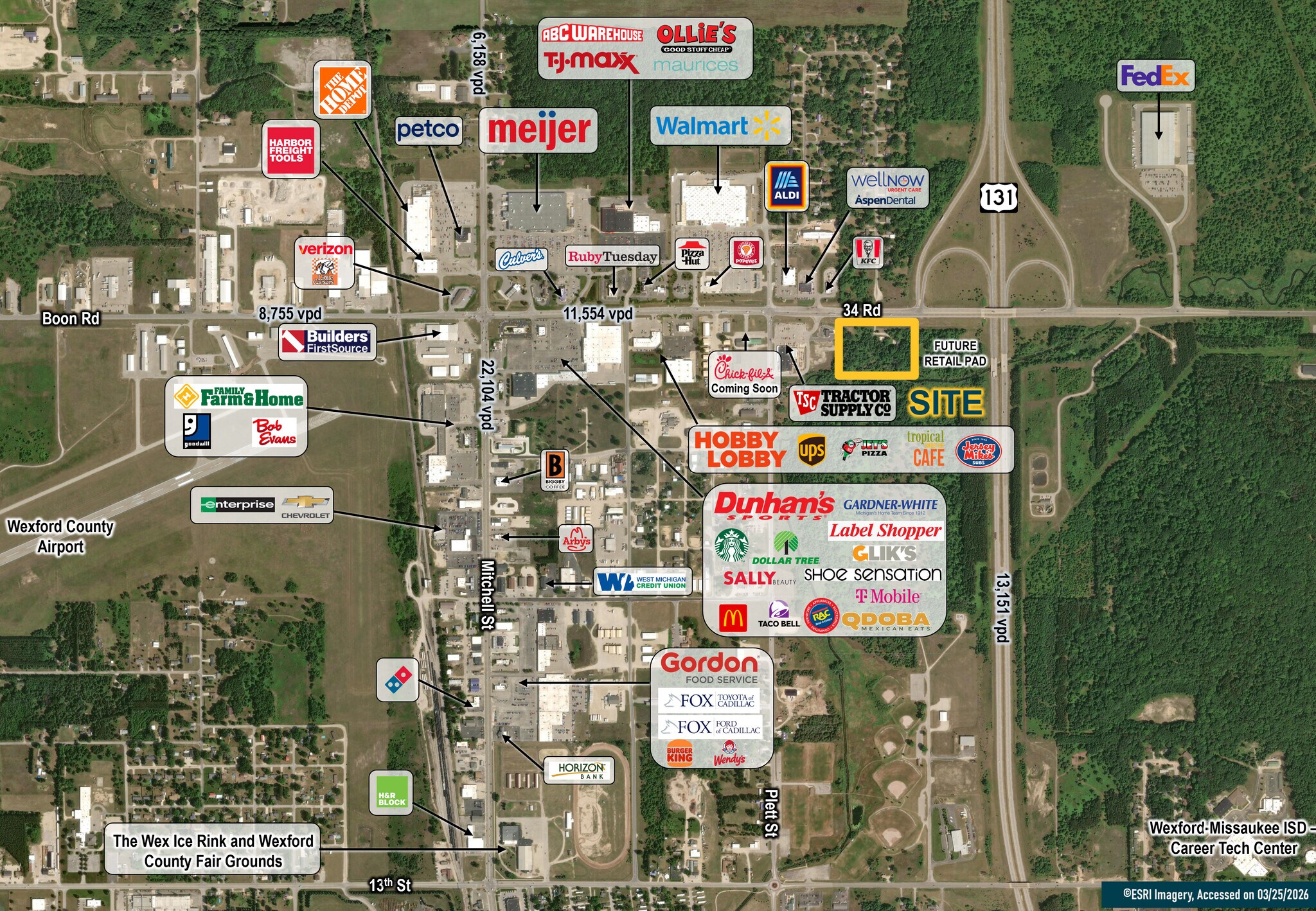 9200 E 34 Rd, Cadillac, MI à louer Plan de site– Image 1 sur 3