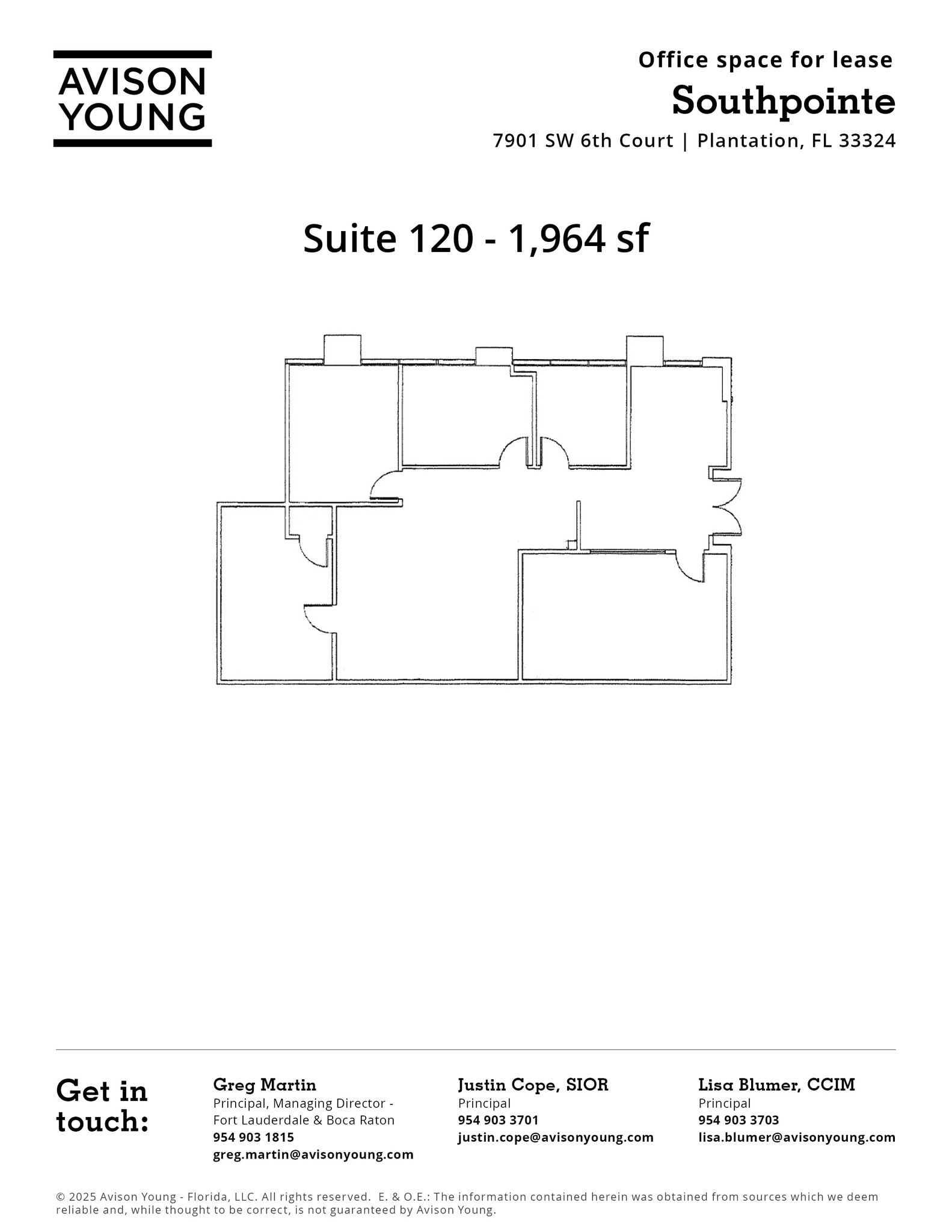 7901 SW 6th Ct, Plantation, FL à louer Plan d’étage– Image 1 sur 1