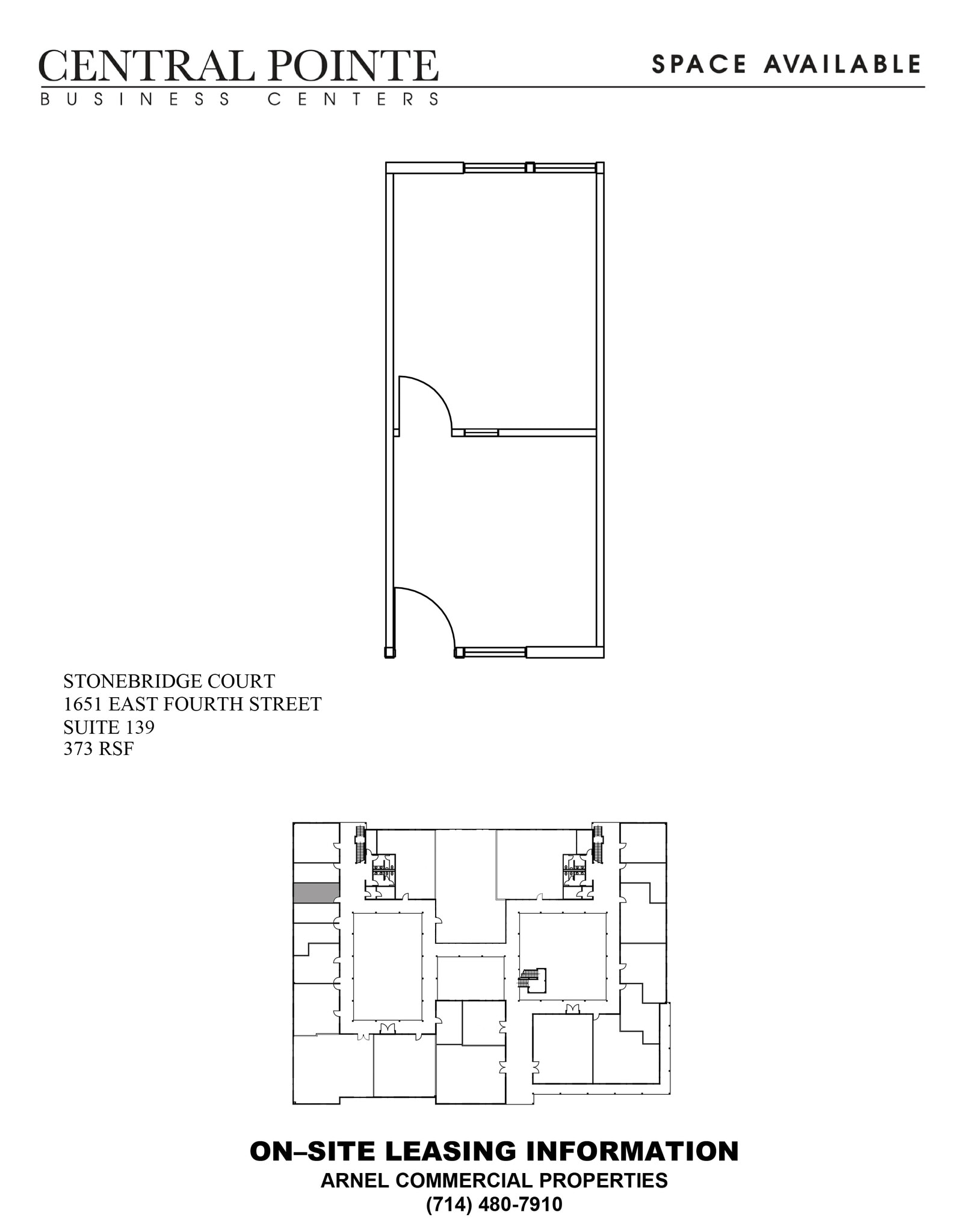 1651 E 4th St, Santa Ana, CA à louer Plan d’étage– Image 1 sur 1