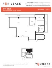 2909 Cole Ave, Dallas, TX à louer Plan d’étage– Image 1 sur 1