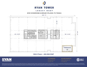 8101 Windrose Ave, Plano, TX à louer Plan d’étage– Image 1 sur 1