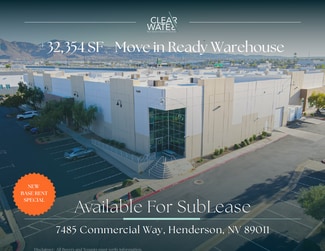 Plus de détails pour 7485 Commercial Way, Henderson, NV - Industriel/Logistique à louer