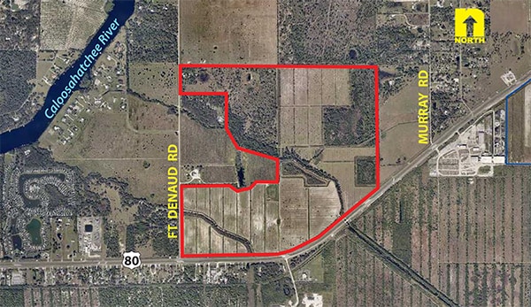 Ft. DeNaud and SR 80 rd, LaBelle, FL à vendre Aérien– Image 1 sur 2