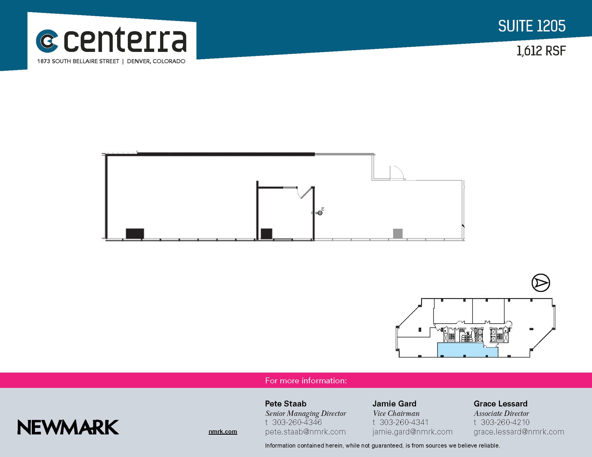 1873 S Bellaire St, Denver, CO à louer Plan d’étage– Image 1 sur 1
