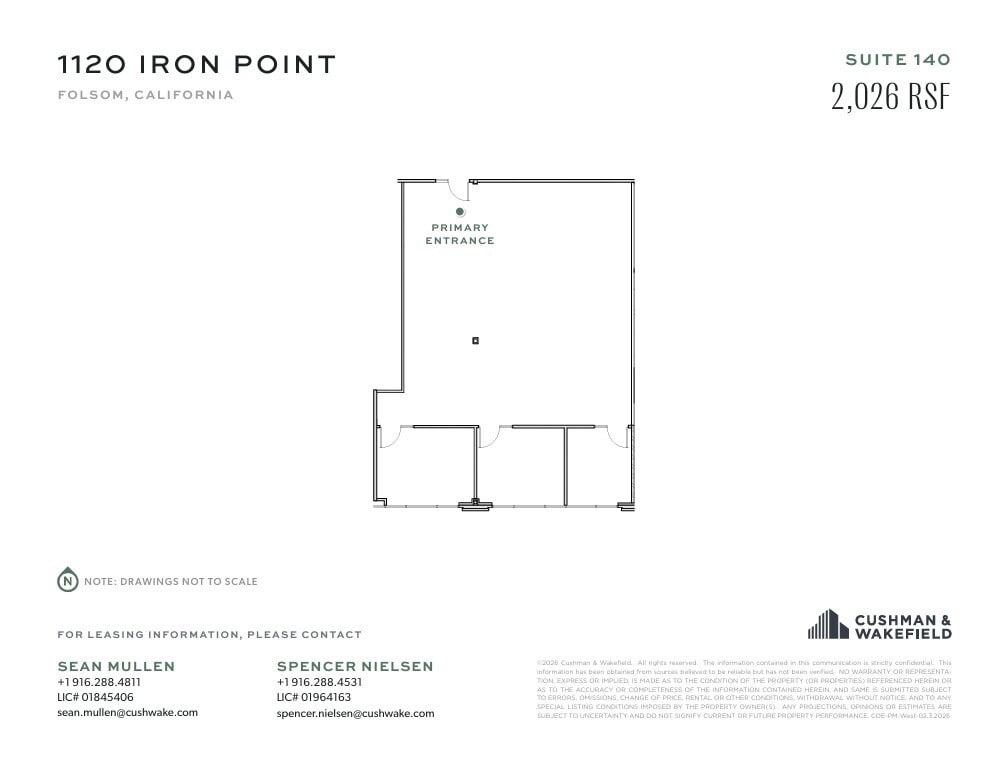 1130 Iron Point Rd, Folsom, CA à louer Plan d’étage– Image 1 sur 1