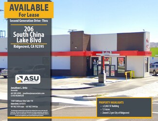 Plus de détails pour 206 S China Lake Blvd, Ridgecrest, CA - Local commercial à vendre