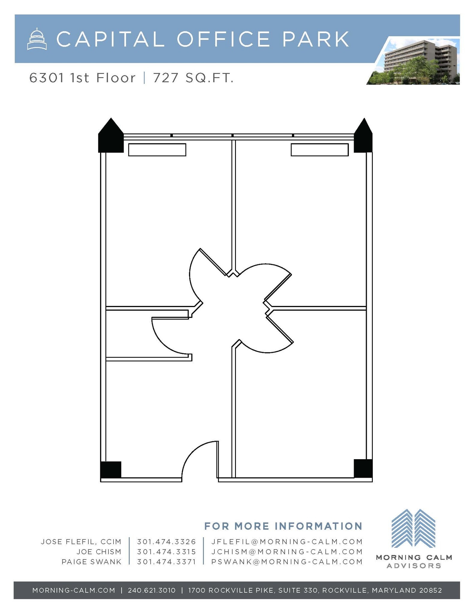 6301 Ivy Ln, Greenbelt, MD à louer Plan d’étage– Image 1 sur 1