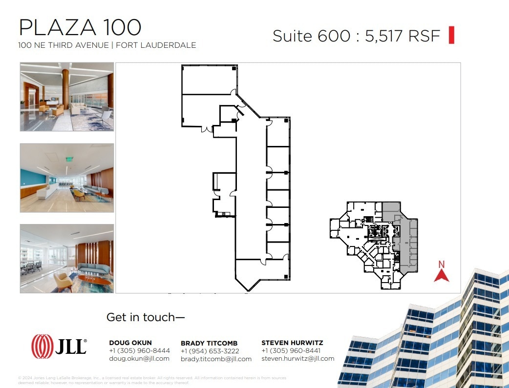 100 NE 3rd Ave, Fort Lauderdale, FL à louer Plan d’étage– Image 1 sur 1