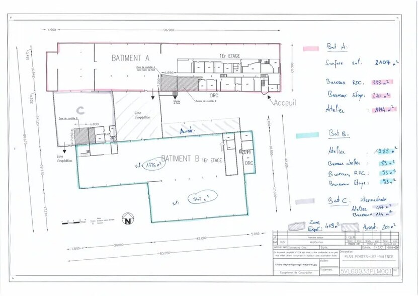 Local d’activités dans Valence à louer - Plan d’étage – Image 2 sur 3