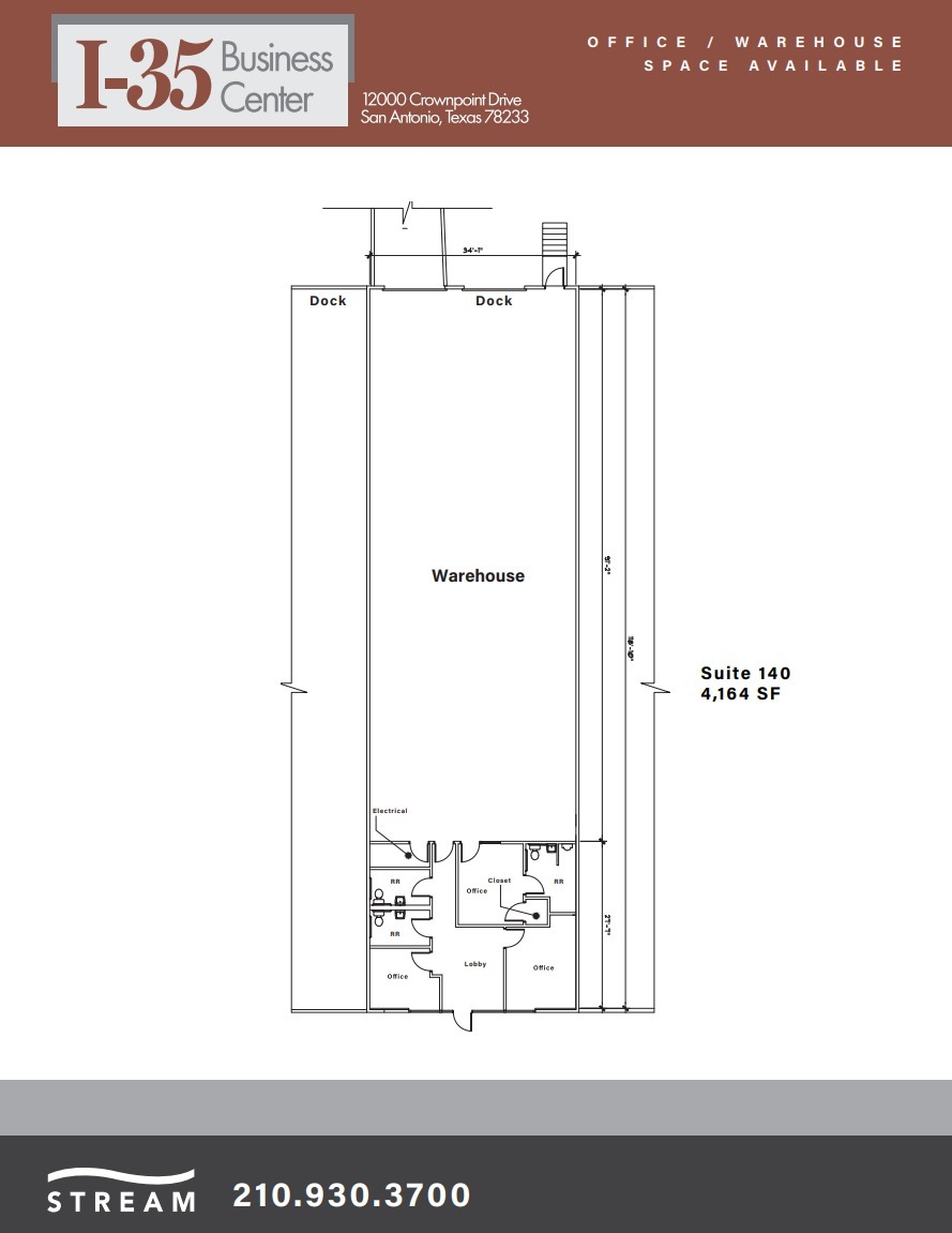 12000 Crownpoint Dr, San Antonio, TX à louer Plan d’étage– Image 1 sur 1