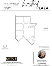 2110 E Flamingo Rd, Las Vegas, NV à louer Plan d’étage– Image 2 sur 2
