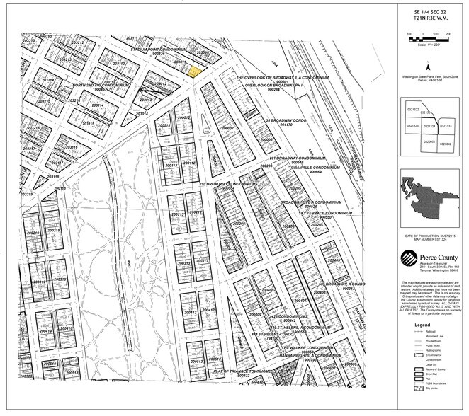 1 N Tacoma Ave, Tacoma, WA à louer - Plan cadastral – Image 2 sur 6