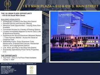 Plus de détails pour 610-616 S Main St, Tulsa, OK - Bureau à louer