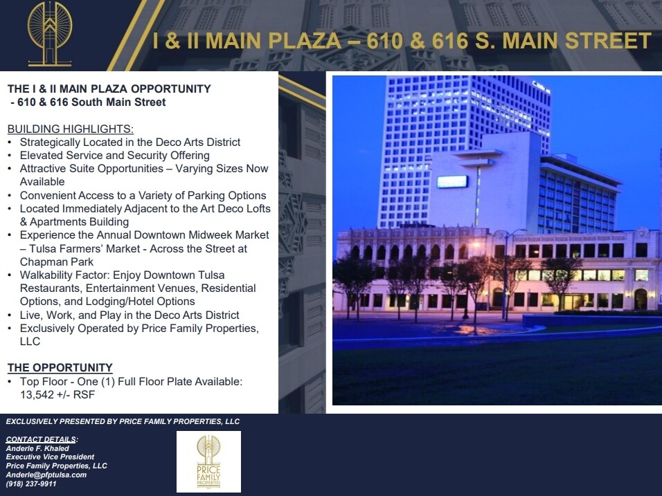 610-616 S Main St, Tulsa, OK à louer Photo de l’immeuble– Image 1 sur 4