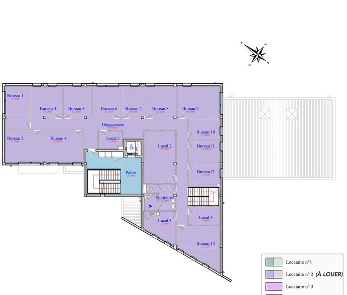 Bureau dans Auray à louer - Plan d’étage – Image 3 sur 3