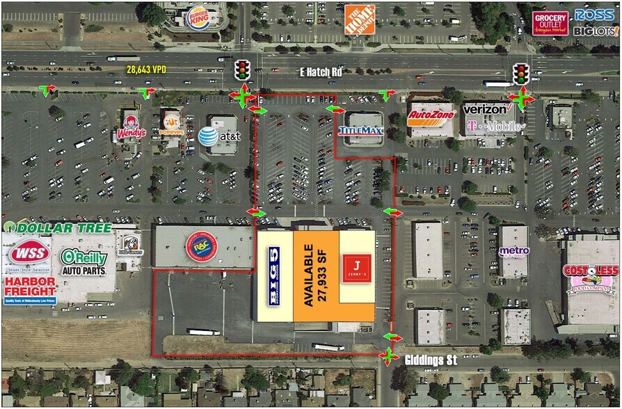 1324-1650 Hatch Rd, Modesto, CA à louer - Plan de site – Image 2 sur 3