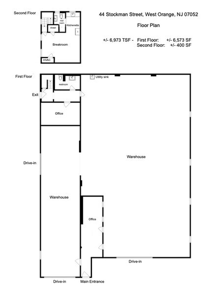 44 Stockman St, West Orange, NJ à vendre - Plan d’étage – Image 3 sur 9