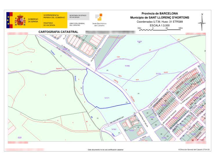 Carretera Gelida, 85, Sant Llorenç d'Hortons, Barcelona à vendre - Plan de site – Image 3 sur 3
