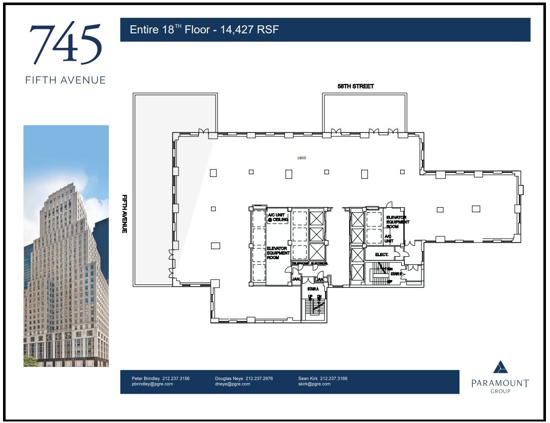 745 Fifth Ave, New York, NY à louer Plan d’étage– Image 1 sur 1
