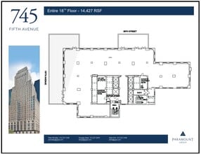 745 Fifth Ave, New York, NY à louer Plan d’étage– Image 1 sur 1