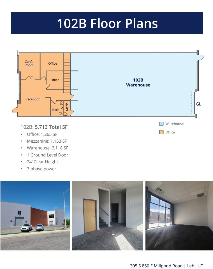 305 S 850 E, Lehi, UT à louer Plan d’étage– Image 1 sur 1