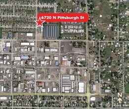 6702-6724 N Pittsburg St, Spokane, WA - Vue aérienne vue de carte