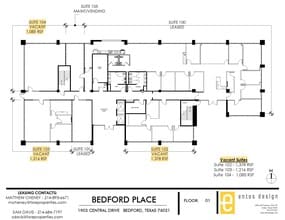 1903 Central Dr, Bedford, TX à louer Plan d’étage– Image 1 sur 1