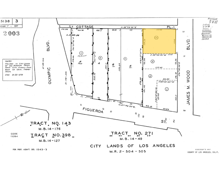 832 James M Wood Blvd, Los Angeles, CA à vendre - Plan cadastral – Image 1 sur 1