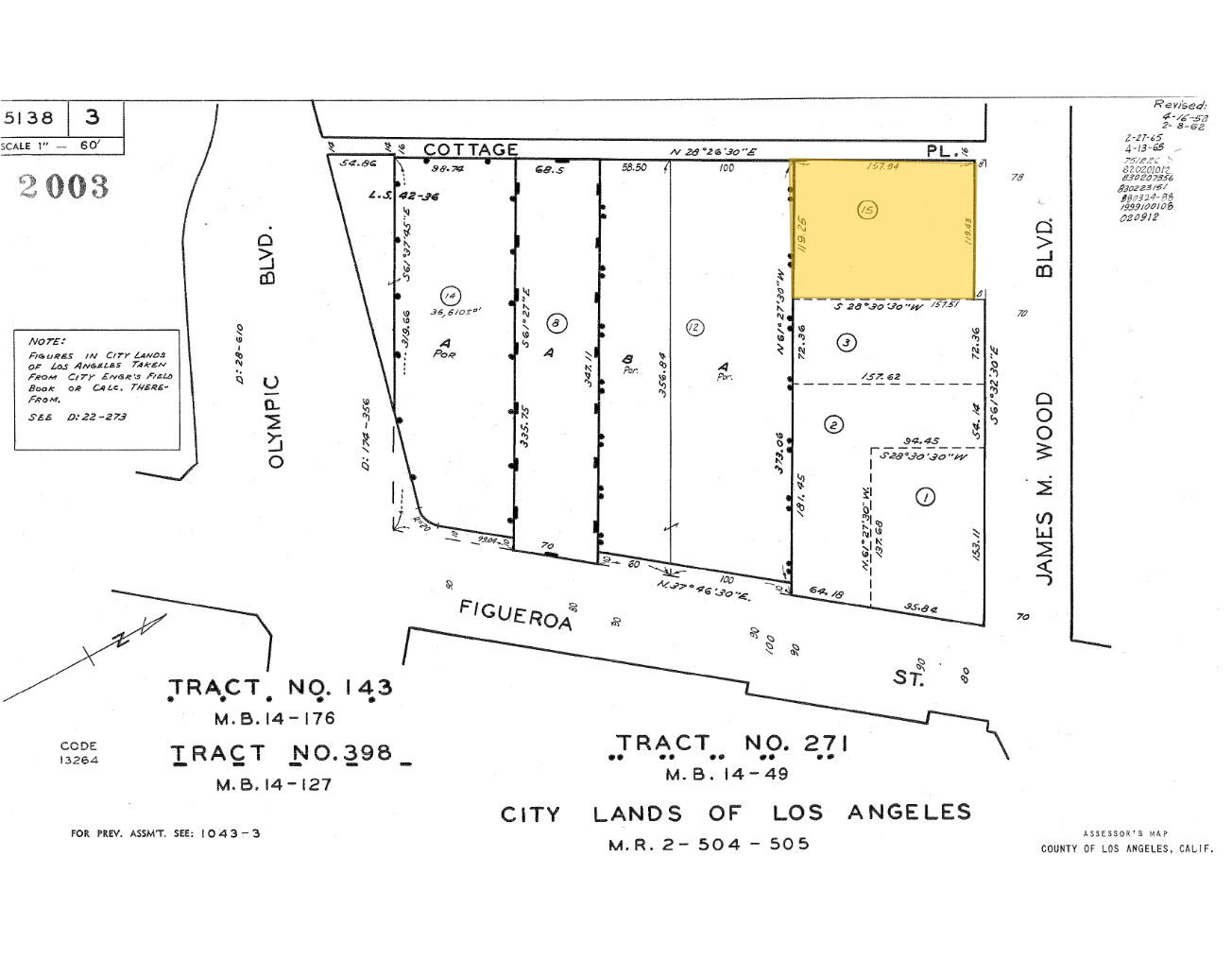 832 James M Wood Blvd, Los Angeles, CA à vendre Plan cadastral– Image 1 sur 2