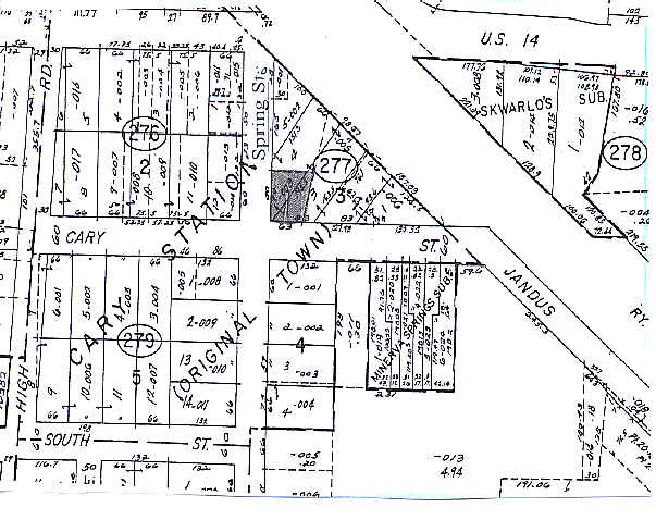 19-25 Spring St, Cary, IL à louer - Plan cadastral – Image 2 sur 5