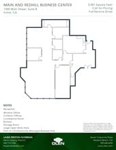 1200 Main St, Irvine, CA à louer Plan d’étage– Image 1 sur 1