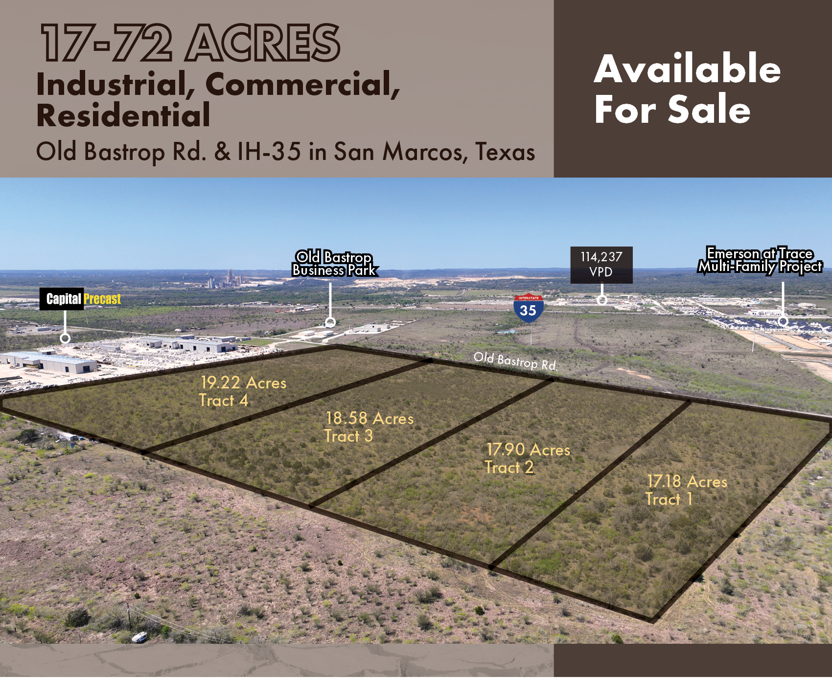 Old Bastrop Rd & IH-35, San Marcos, TX à vendre Photo principale– Image 1 sur 3