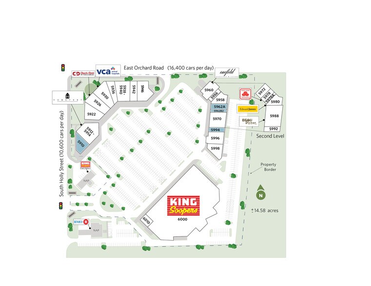 5910-6022 S Holly St, Greenwood Village, CO à louer - Plan de site – Image 2 sur 13