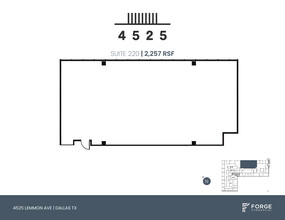 4525 Lemmon Ave, Dallas, TX à louer Plan d’étage– Image 1 sur 1