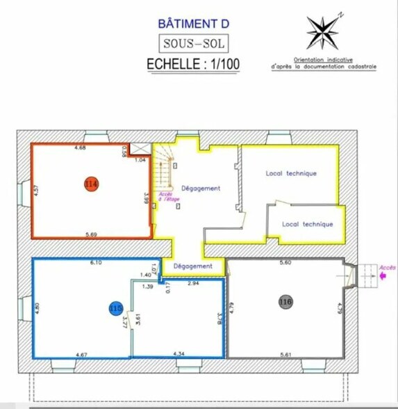 Bureau dans Pau à vendre - Plan d’étage – Image 3 sur 7