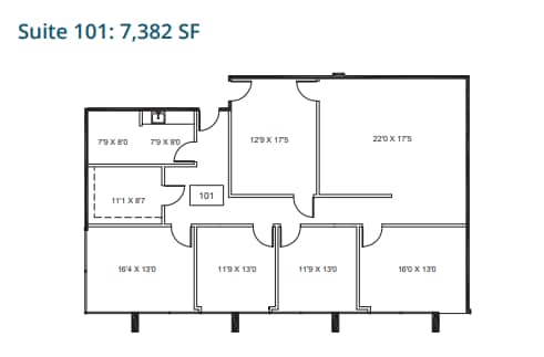 4077 Woodcock Dr, Jacksonville, FL à louer Plan d’étage– Image 1 sur 1