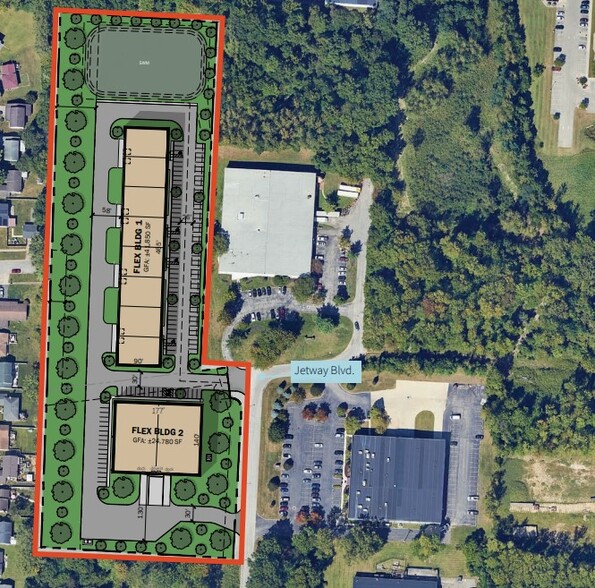 0 Jetway Blvd, Columbus, OH à louer - Plan de site – Image 3 sur 7