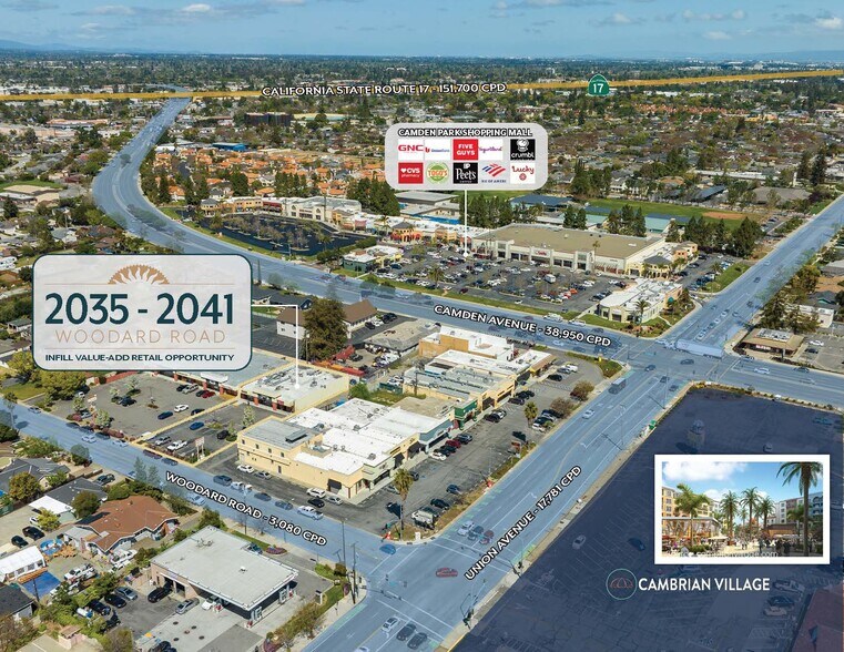 2035-2041 Woodard Rd, San Jose, CA à louer - Aérien – Image 3 sur 4