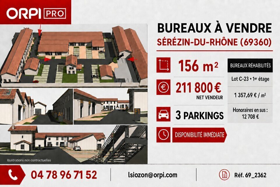 Bureau dans Serezin Du Rhone à vendre Photo de l’immeuble– Image 1 sur 7