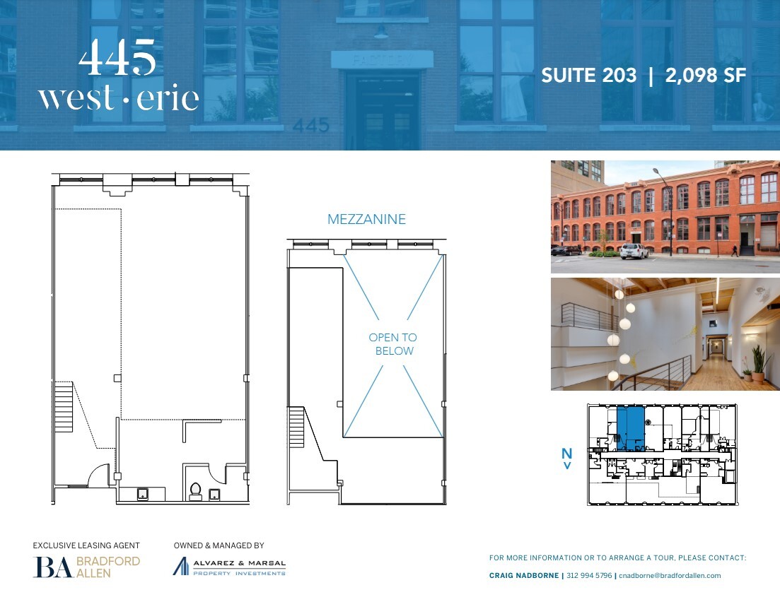 445 W Erie St, Chicago, IL à louer Plan d’étage– Image 1 sur 7