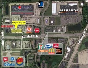 2158-2168 N Randall Rd, Carpentersville, IL - VUE AÉRIENNE  vue de carte