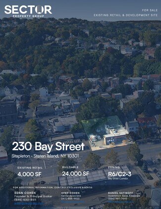 Plus de détails pour 230 Bay St, Staten Island, NY - Local commercial à vendre